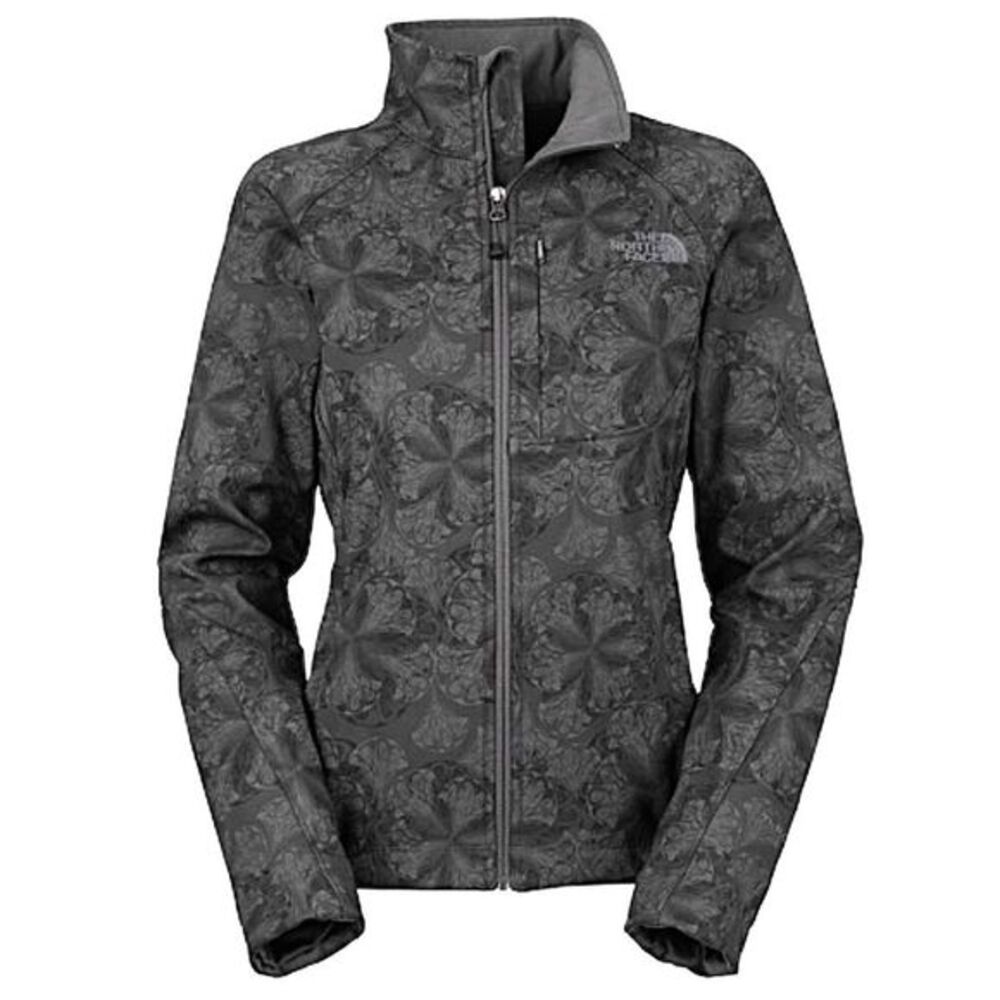 THE NORTH FACE Apex Bionic Black Grey Floral Soft Shell Jacket